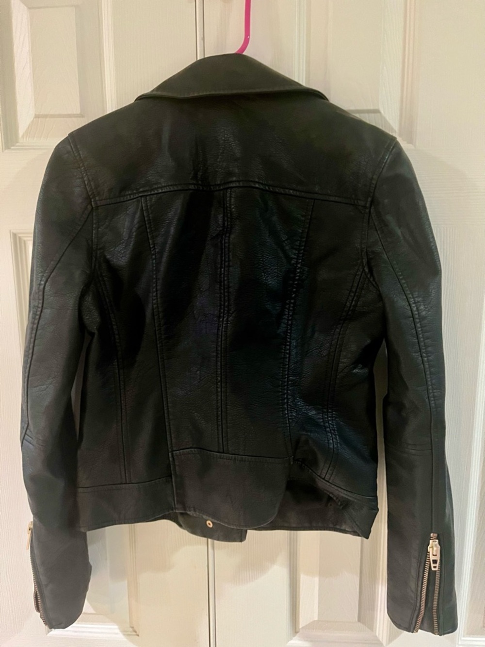 Blank NYC Faux Leather Moto Jacket-S-Black - Picture 3 of 8